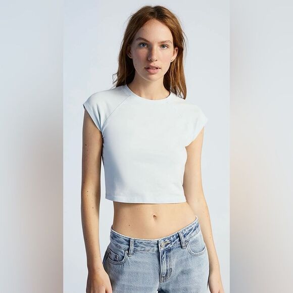 Pacsun PacCares Sculpting Raglan T-Shirt Womens Size XS - Picture 2 of 6